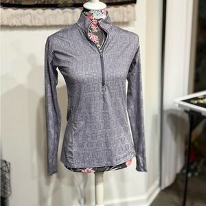 Women's Patagonia Gray Half Zip Athletic Top